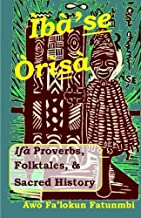 The book cover Ibase Orisha, it is a green cover with brown drawn African art and yellow title font.